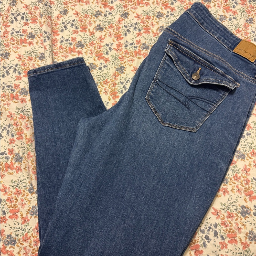 American Eagle Outfitters Blue Skinny Jeans